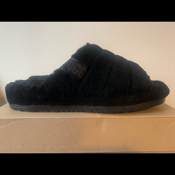 UGG Other - UGG Men Fluff You Black Slipper Sz 9, 10, 11 New Without Box # Slides Sandals.
